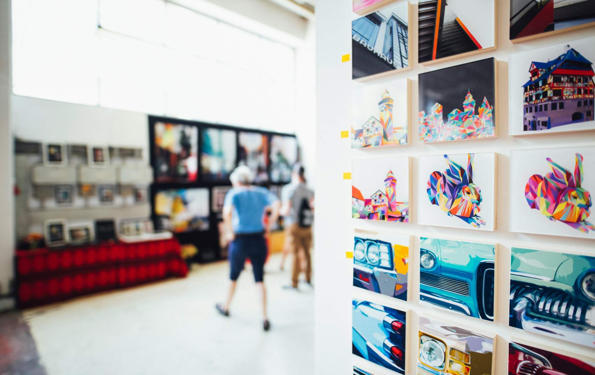 Artwork in galleries